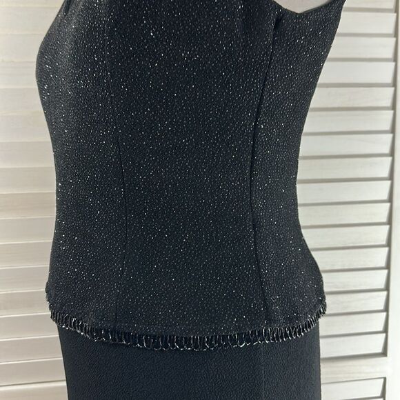 Formal Maxi Dress Size 12 Gown Black Sparkle Bodice * - Picture 9 of 13